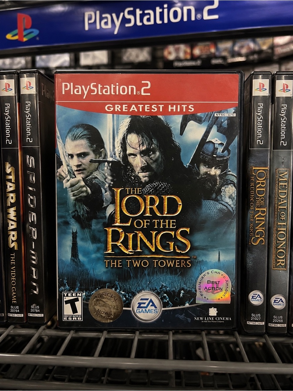 Lord of the Rings The Two Towers PS2 Greatest Hits Complete CIB
